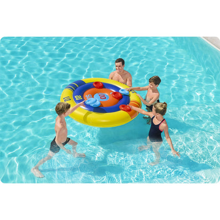 Fantastisk oppustelig poolspil med frisbees til sjov i haven - perfekt til sommerleg for børn
