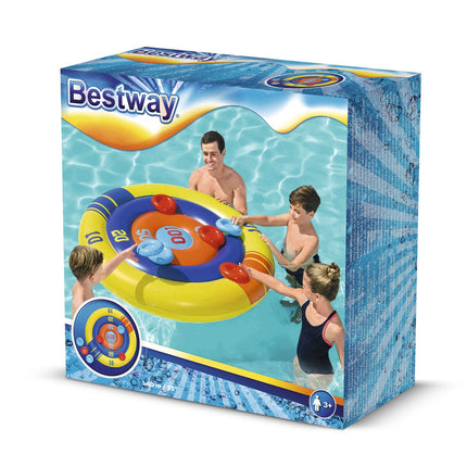 Fantastisk oppustelig poolspil med frisbees til sjov i haven - perfekt til sommerleg for børn