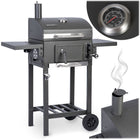 Kulgrill til havefester - Holdbar og alsidig BBQ-grill med støbejernsriste og indbygget termometer
