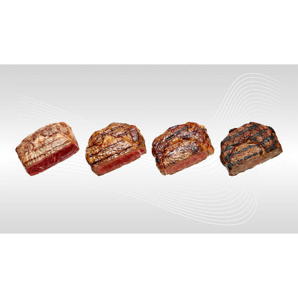 Kulgrill i tøndeform med skorsten, termometer, foldbare sidehylder og askeskuffe – sort