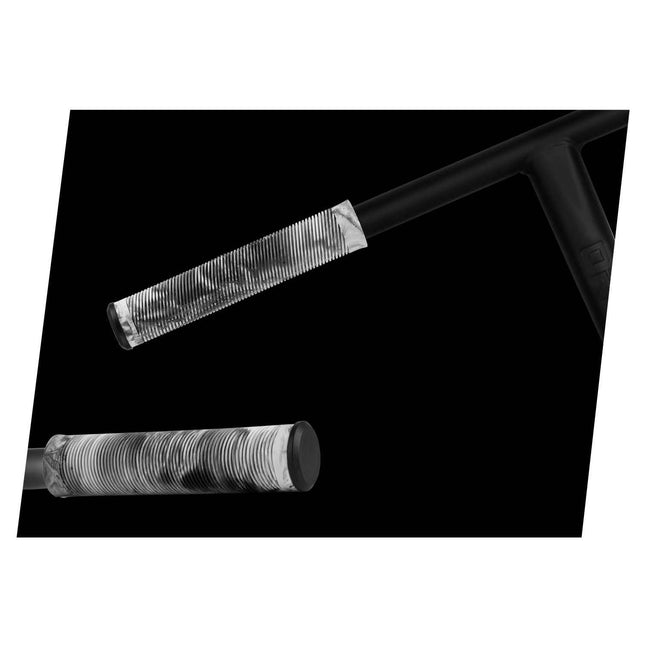 Løbehjulsgreb i sort og hvid - 160 mm, 2 stk. TPR-gummi greb til komfortabel kørsel