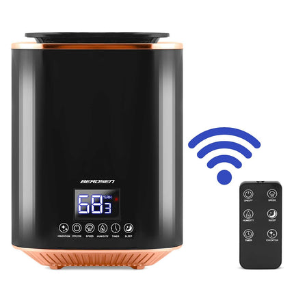 Luftfugter 3,1 l med ionisering, aromaterapi og hygrostat – sort