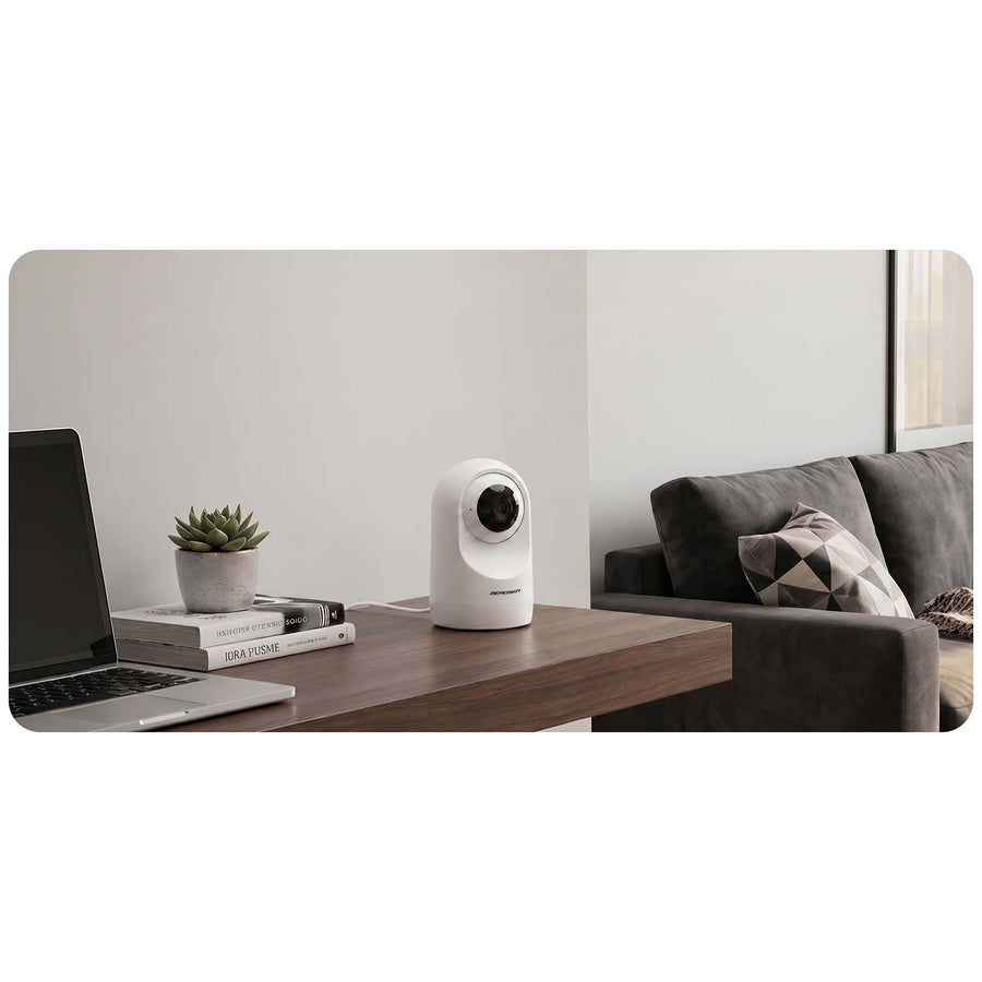 Drejeligt WiFi-kamera 5MP til indendørs brug – babyalarm med 109° synsvinkel