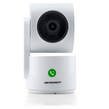 Drejeligt WiFi-kamera 3MP med opkaldsknap – babyalarm med nattesyn og tovejs-lyd