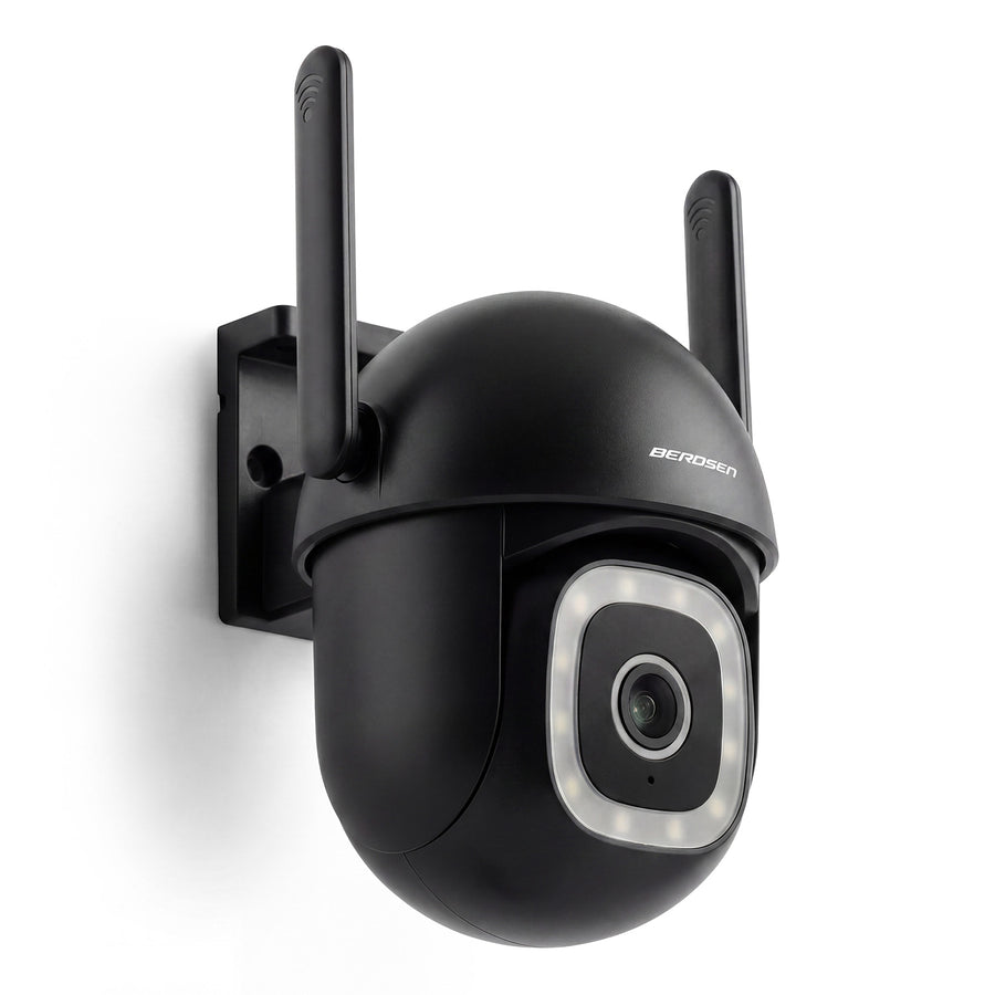 Drejeligt udendørs WiFi-kamera 5MP med farvenattesyn, sirene og persondetektion