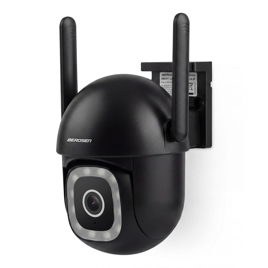 Drejeligt udendørs WiFi-kamera 5MP med farvenattesyn, sirene og persondetektion