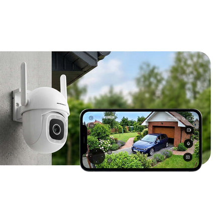 Drejeligt udendørs WiFi-kamera 5MP med farvenattesyn, sirene og persondetektion