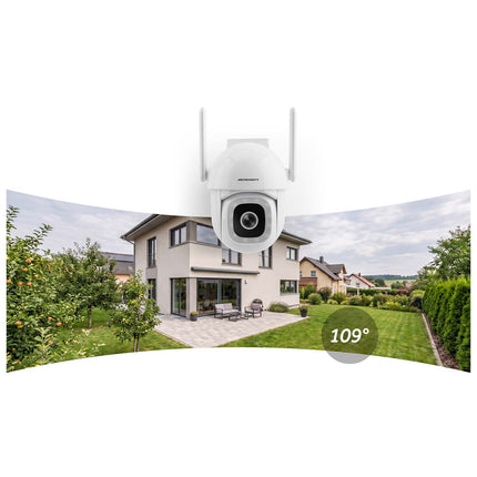 Drejeligt udendørs WiFi-kamera 5MP med farvenattesyn, sirene og persondetektion
