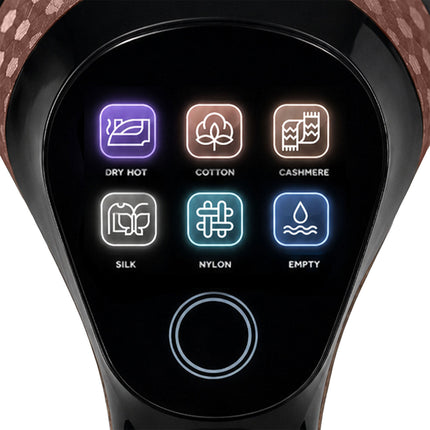Tøjdamper 2000 W med touchdisplay, 4 dampniveauer og anti-kalk