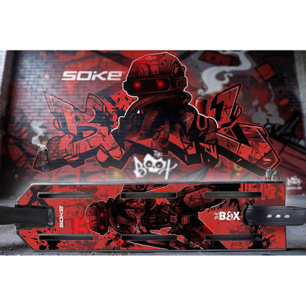 Griptape til trick-løbehjul 52 x 13 cm – Red Cyber
