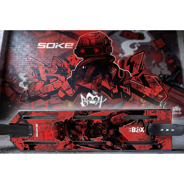 Griptape til trick-løbehjul 52 x 13 cm – Red Cyber