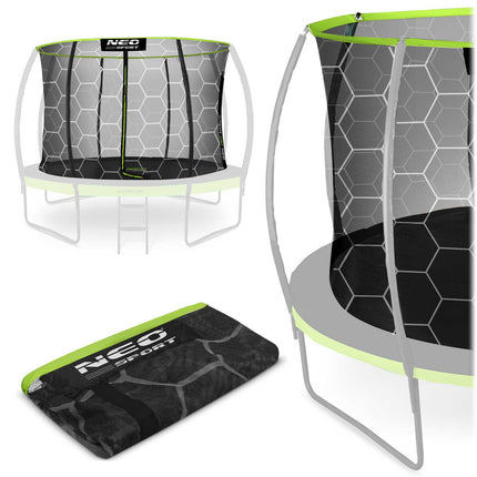 Indvendigt sikkerhedsnet til trampolin 252 cm (8 ft) – 6 stolper