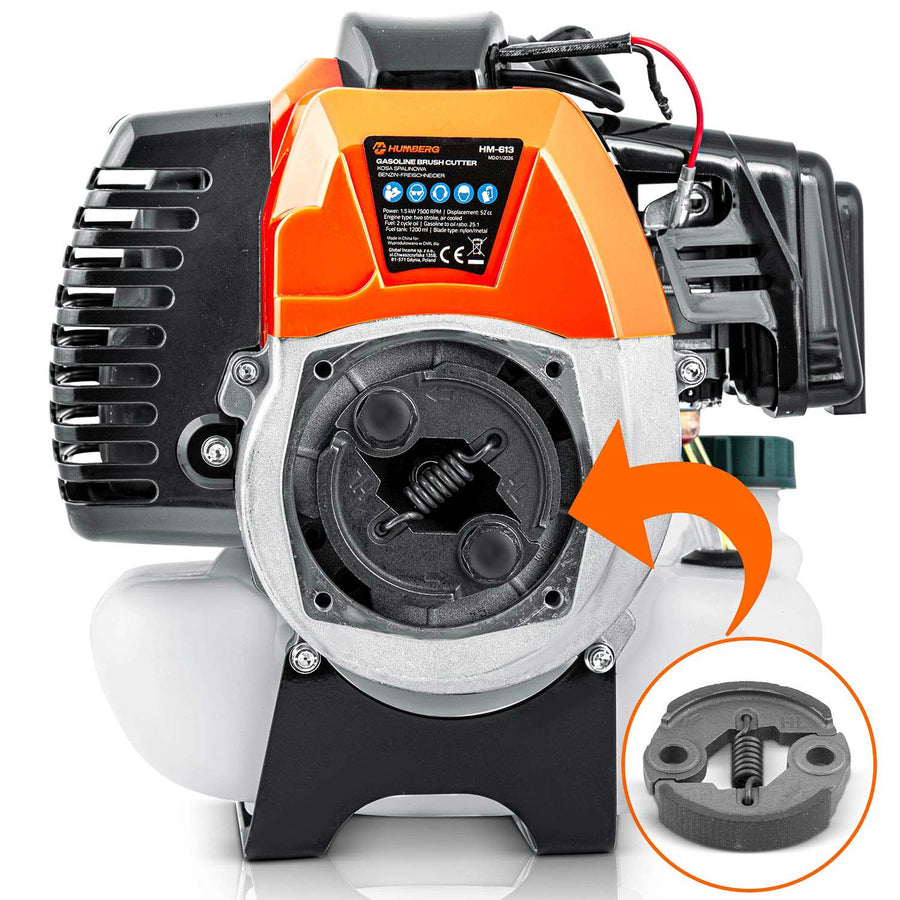 Reservemotor til benzin-buskrydder 52 cc, 1500 W, 2-takt