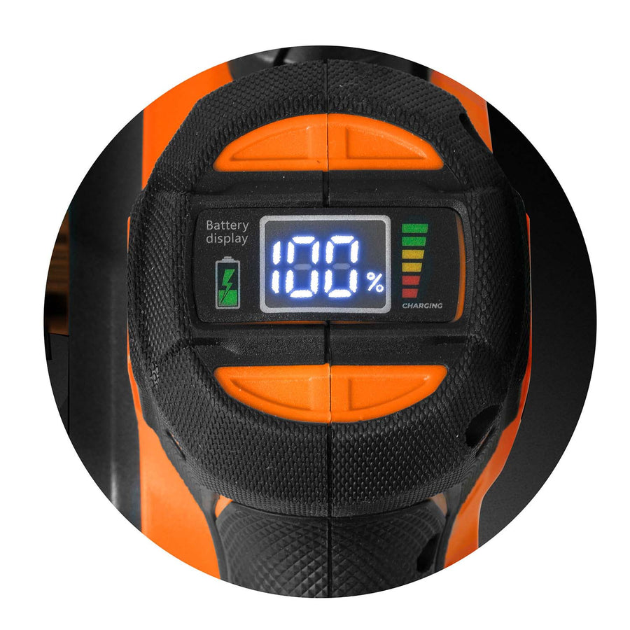 Akku-grensav med børsteløs motor – 2 x 2 Ah-batterier, 10"- og 8"-sværd, kuffert