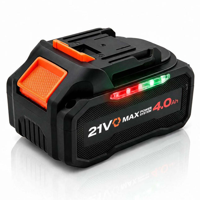 Batteri 21 V 4 Ah Li-ion til akku-værktøj – 10 celler med LED-indikator