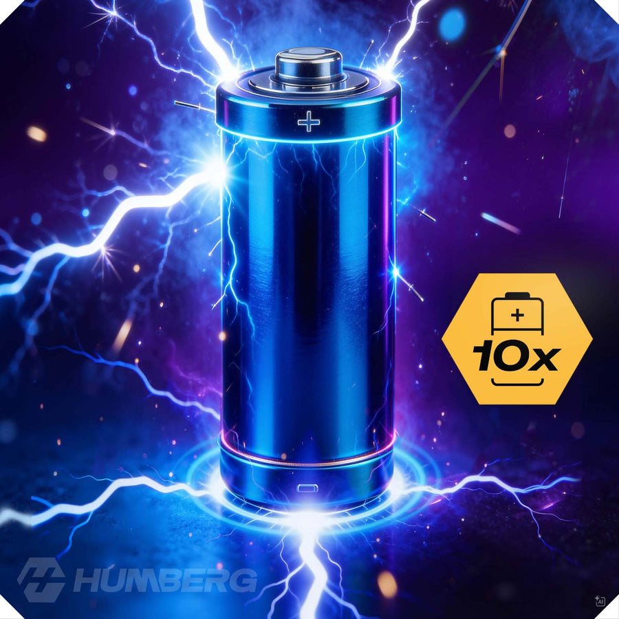 Batteri 21 V 4 Ah Li-ion til akku-værktøj – 10 celler med LED-indikator