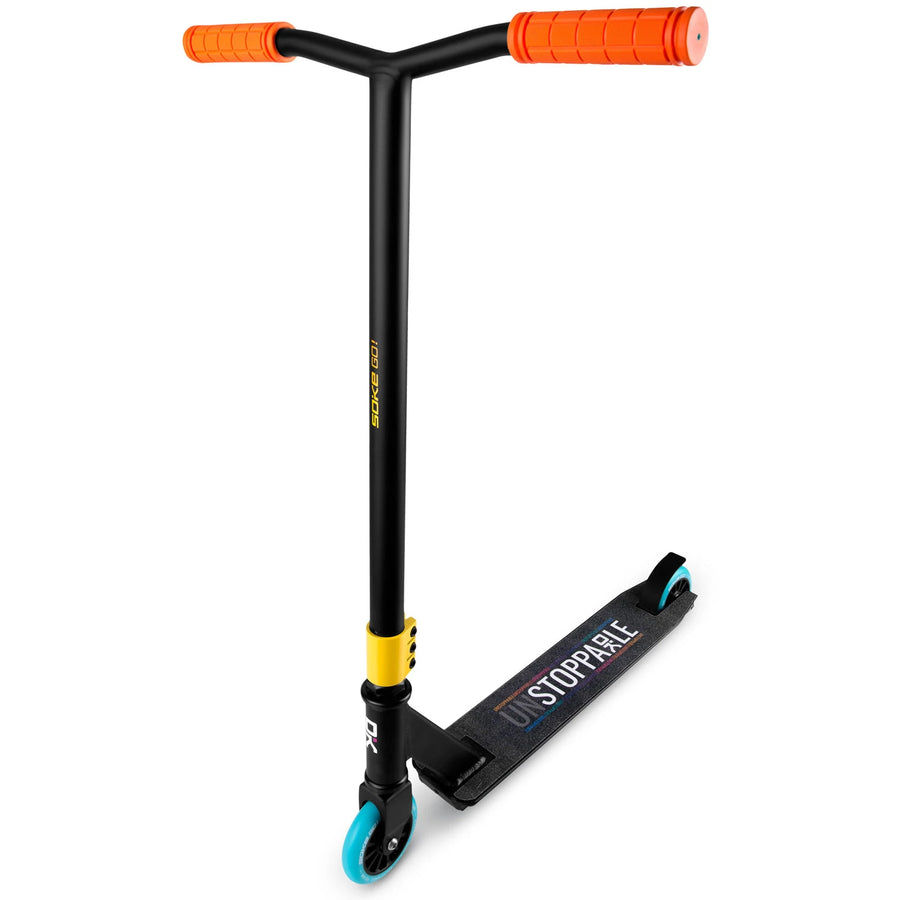 Løbehjul til tricks og skatepark - Stunt løbehjul med ABEC-9 lejer og 360° styr - Orange