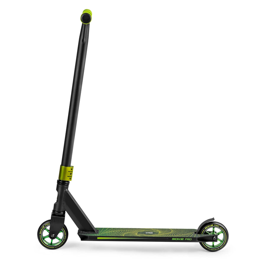Stuntscooter til børn og unge - Gult og grønt design