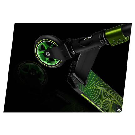 Stuntscooter til børn og unge - Gult og grønt design
