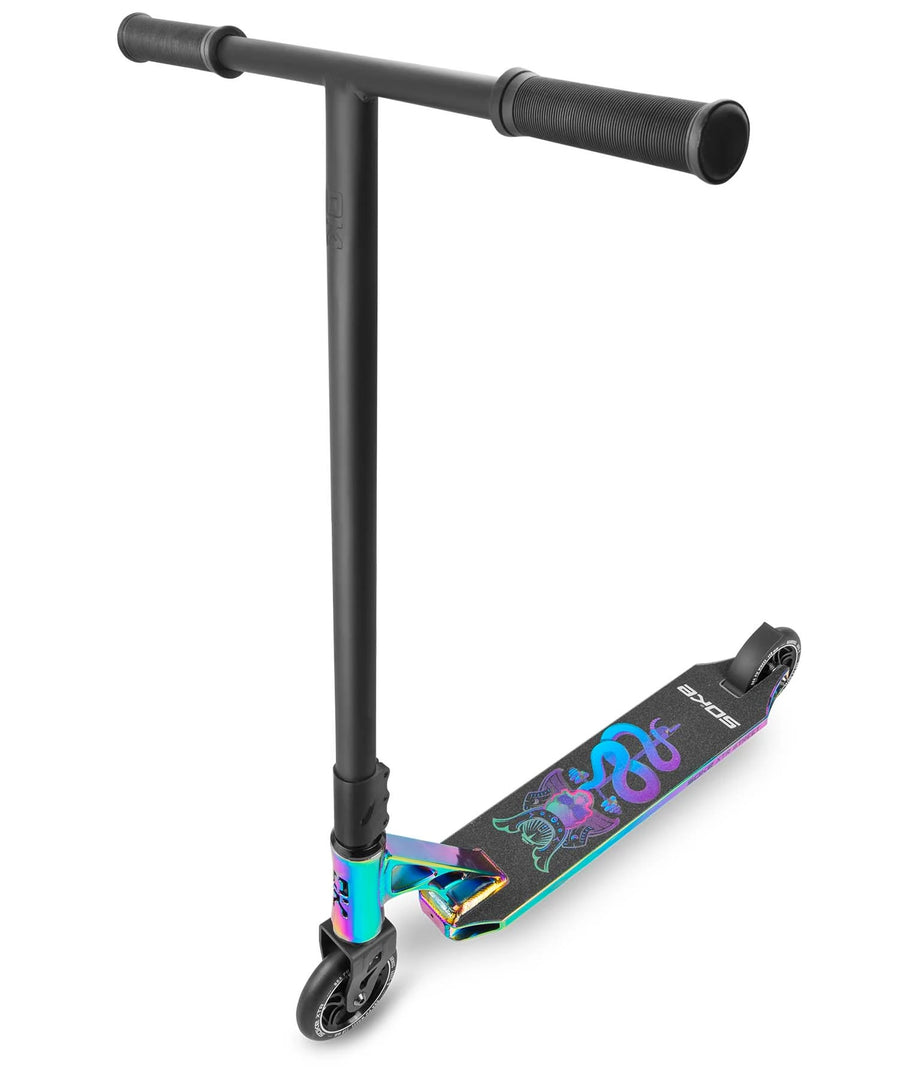 Stunt løbehjul til børn og unge - 360° T-BAR, ABEC-9 lejer, farverig design