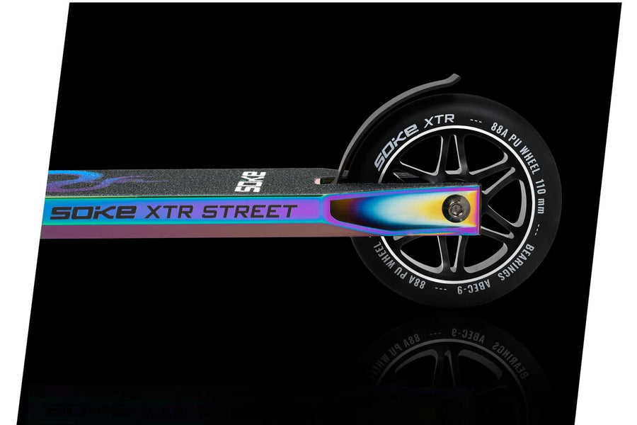 Stunt løbehjul til børn og unge - 360° T-BAR, ABEC-9 lejer, farverig design