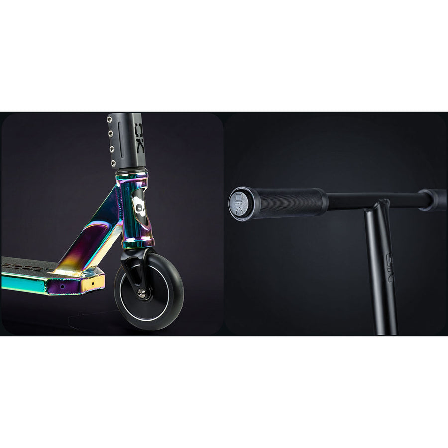 Stunt-løbehjul med 140 mm BOX-deck, SCS-kompression og 110 mm Hollow Core-hjul