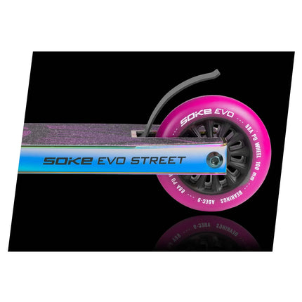Stuntscooter til skatepark - Soke EVO STREET med 360° rat og ABEC-9 lejer