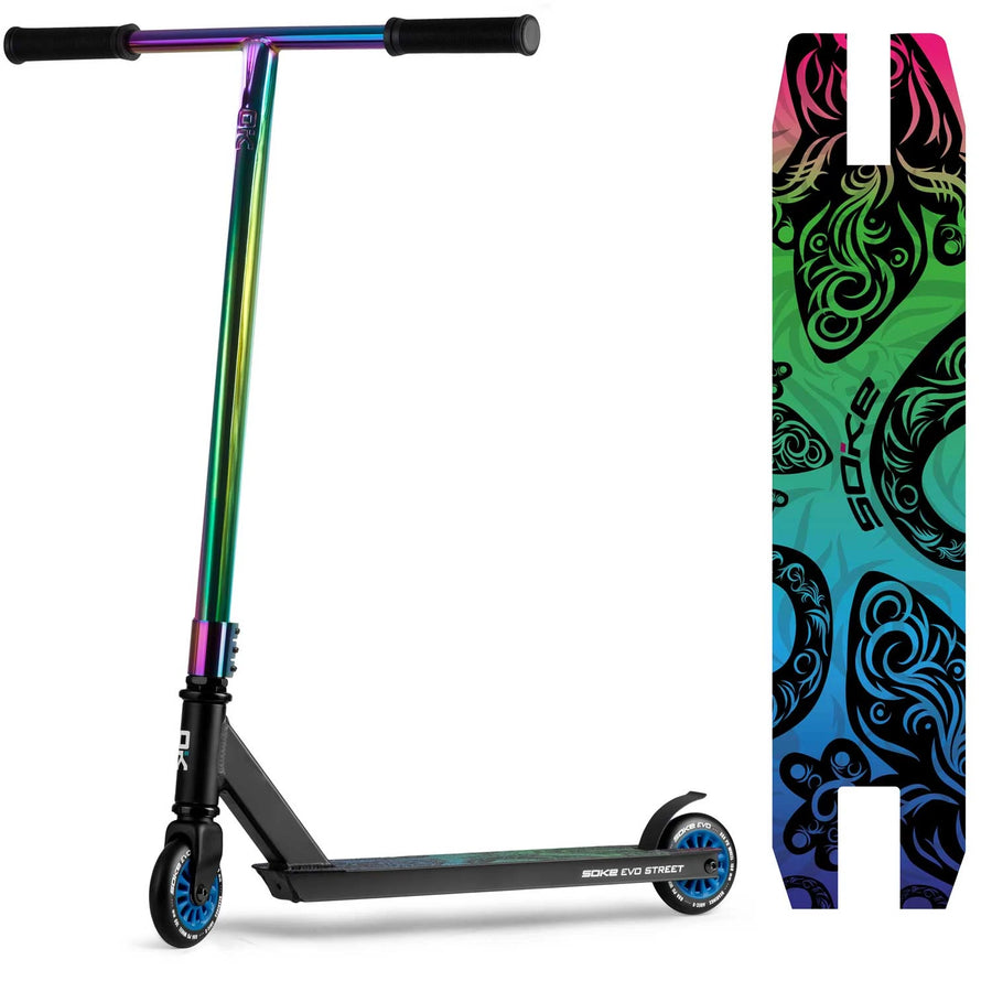Løbehjul til tricks med 360° rat og ABEC-9 lejer - perfekt til skatepark og leg