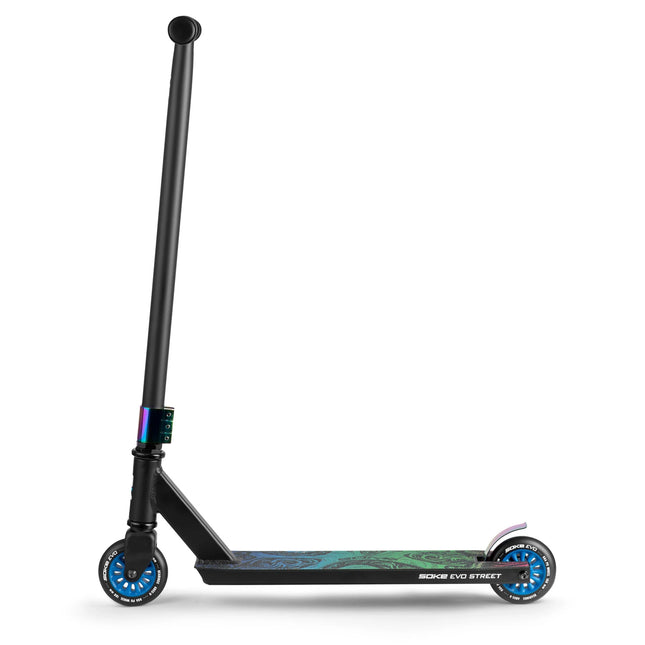 Scooter til tricks og skatepark - Soke EVO stunt scooter i sort med ABEC-9 lejer og fleksibel bremse