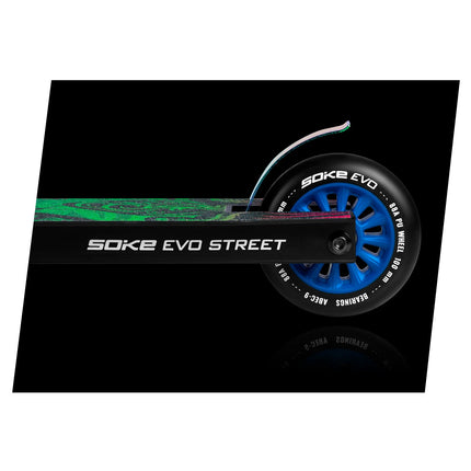 Scooter til tricks og skatepark - Soke EVO stunt scooter i sort med ABEC-9 lejer og fleksibel bremse