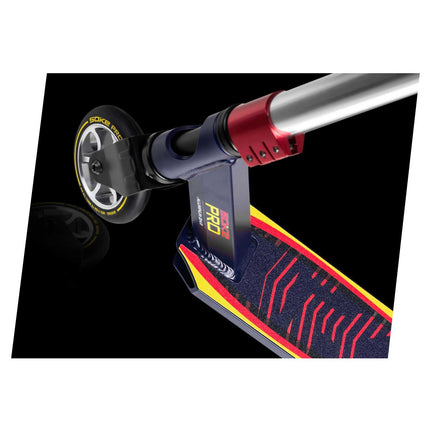 Stunt-løbehjul med 50 cm bredt Y-bar-styr, ABEC-9-lejer og 110 mm hjul – marineblå og rød