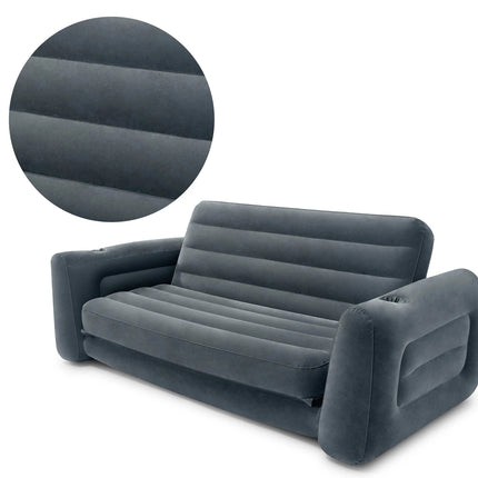 Oppustelig 2-i-1 Sofa og Seng med Elektrisk Pumpe - Komfortabel og Praktisk