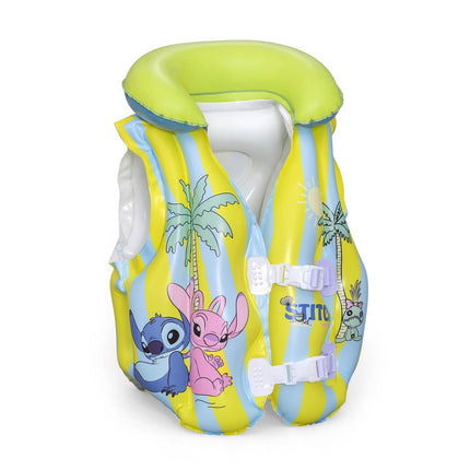 Svømmevest til børn med Lilo & Stitch-motiv og justerbare spænder, 51 x 46 cm, 3–6 år – Bestway