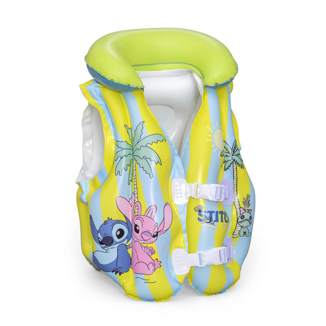 Svømmevest til børn med Lilo & Stitch-motiv og justerbare spænder, 51 x 46 cm, 3–6 år – Bestway