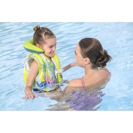Svømmevest til børn med Lilo & Stitch-motiv og justerbare spænder, 51 x 46 cm, 3–6 år – Bestway