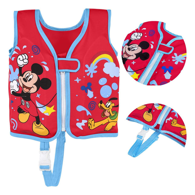 Svømmevest til børn med Mickey Mouse design - størrelse S/M (1-3 år)