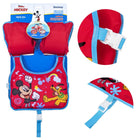 Svømmevest til børn med Mickey Mouse motiv - sikker og komfortabel oppustelig redningsvest til svømmeundervisning (3-6 år)