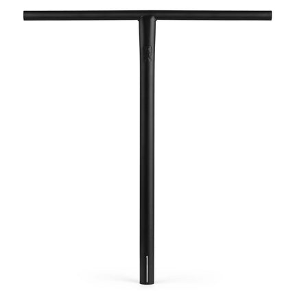 Styr til stuntløbehjul - T-Bar i sort, 57 cm bred, forkromet stål