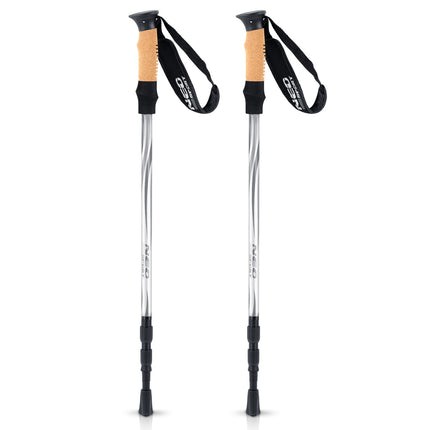 Lette og holdbare vandrestave med justerbar længde 65-135 cm - perfekt til trekking og lange gåture i naturen