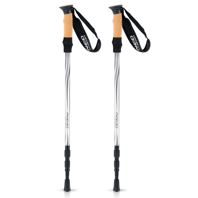 Lette og holdbare vandrestave med justerbar længde 65-135 cm - perfekt til trekking og lange gåture i naturen