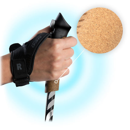 Stave til nordisk gåning - justerbare og lette med ergonomisk håndtag og udskiftelige spidser