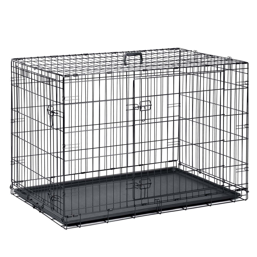 Hundebur til store hunde - 107 x 71 x 77 cm, sammenfoldeligt og let at rengøre