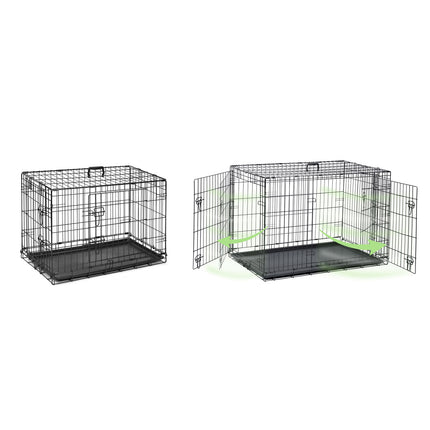 Hundebur til små hunde - 75,5 x 47,5 x 54 cm - Sikkert og praktisk til hjemmet og rejser