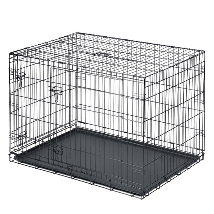 Hundebur til små hunde - 75,5 x 47,5 x 54 cm - Sikkert og praktisk til hjemmet og rejser