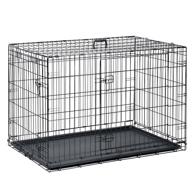 Hundebur til små hunde - 75,5 x 47,5 x 54 cm - Sikkert og praktisk til hjemmet og rejser
