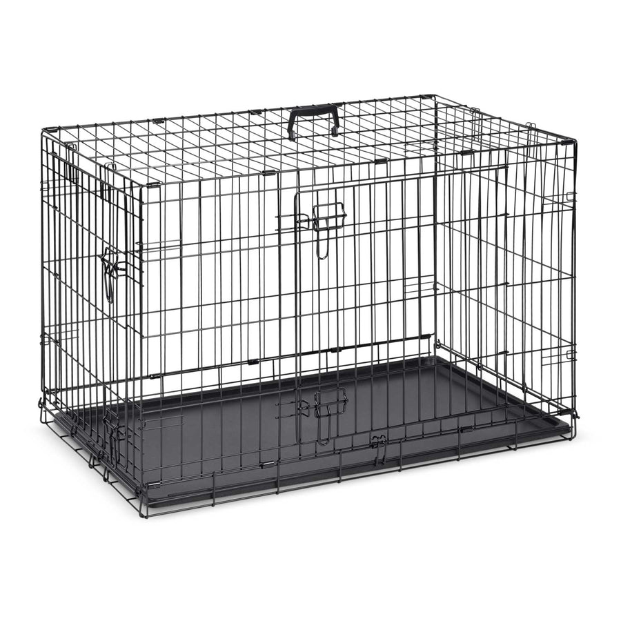 Hundebur til mellemstore hunde - 91 x 57 x 62 cm, foldbart og transportvenligt