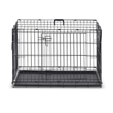 Hundebur til mellemstore hunde - 91 x 57 x 62 cm, foldbart og transportvenligt