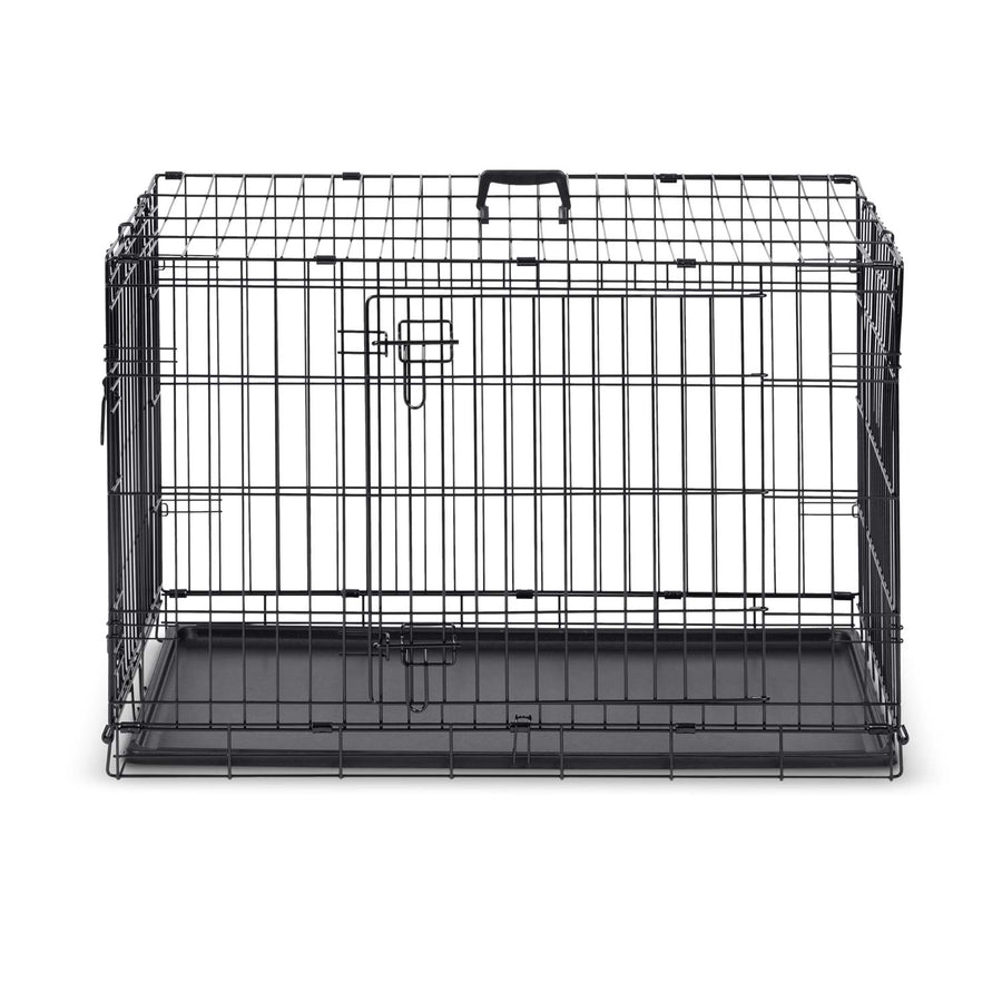 Hundebur til mellemstore hunde - 91 x 57 x 62 cm, foldbart og transportvenligt