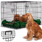 Hundebur til mellemstore hunde - 91 x 57 x 62 cm, foldbart og transportvenligt