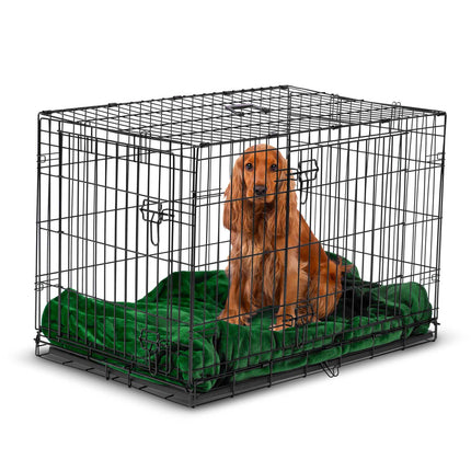 Hundebur til mellemstore hunde - 91 x 57 x 62 cm, foldbart og transportvenligt